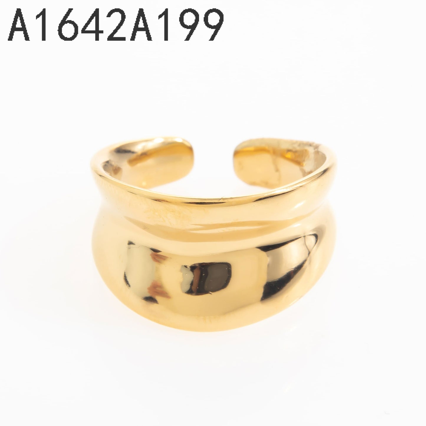 ANILLO ABIERTO CHAPADO EN ORO miramira jewelry