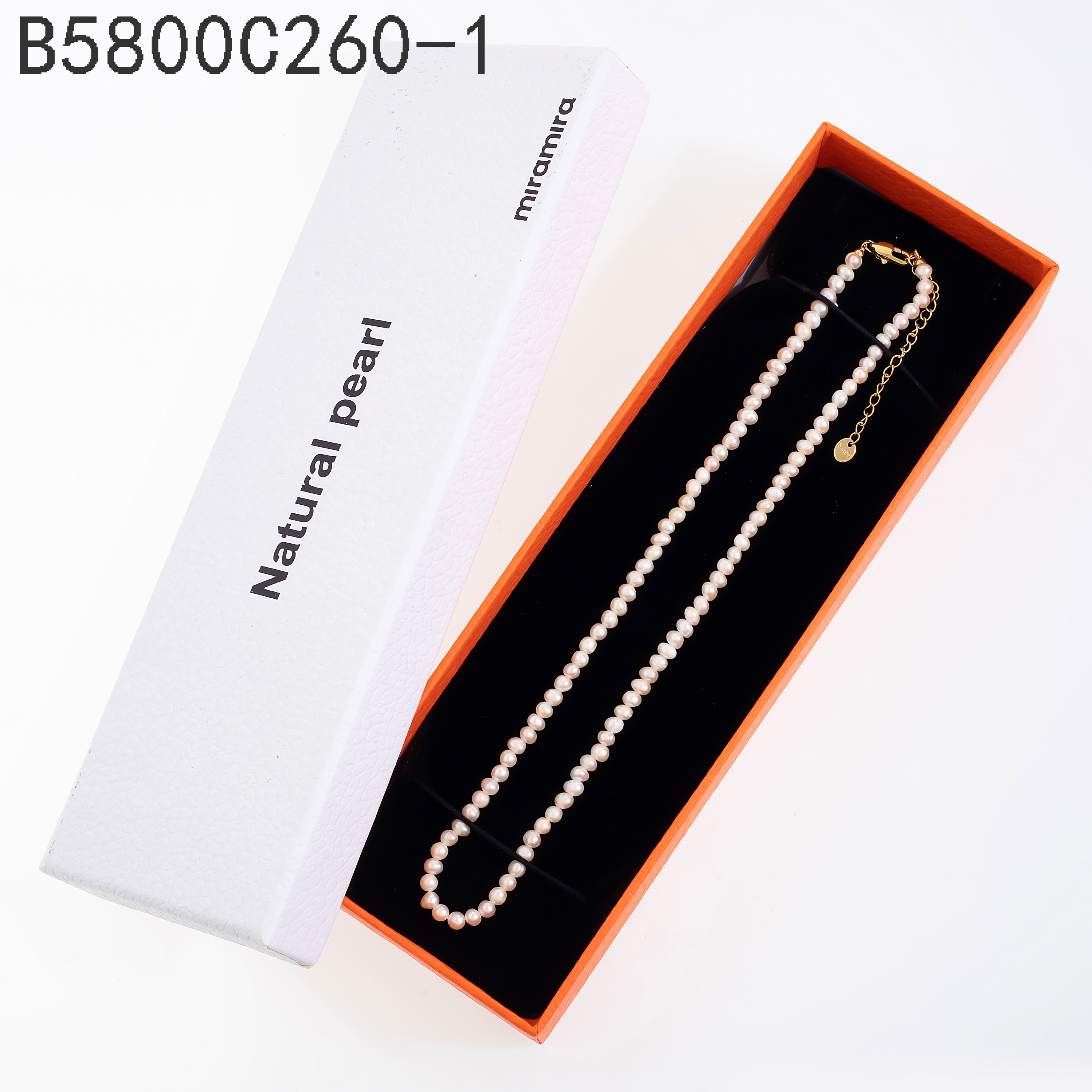 COLLAR PERLAS NATURALES PEQUEÑAS CON CHAPADO EN ORO miramira jewelry